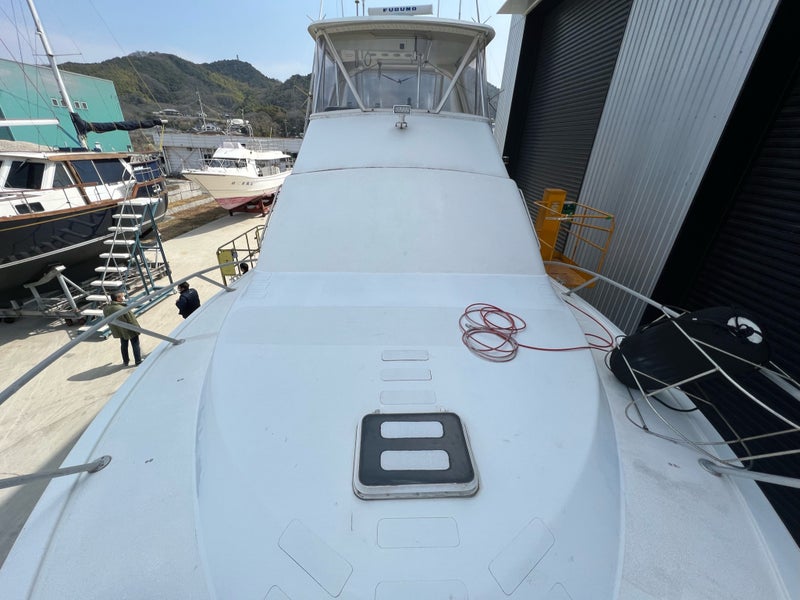 オーシャンヨット40全塗装下地編